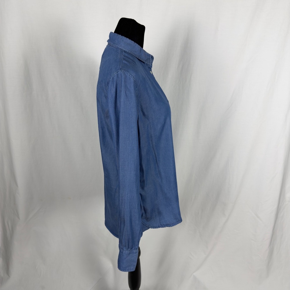 Tradlands Blue Lightweight Button Down - Women's S‎ - Picture 3 of 8